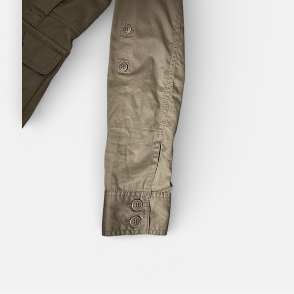 Jacob 100% Cotton Olive Green Field Jacket Women’s Size 9/10 Modern Utility - Picture 7 of 10
